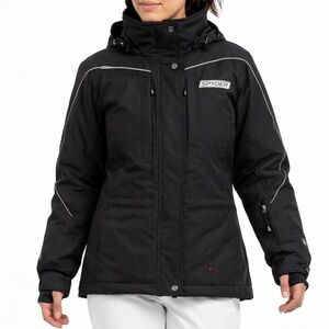 Spyder Ski Shell Jacket Black Women’s 6 Waterproof